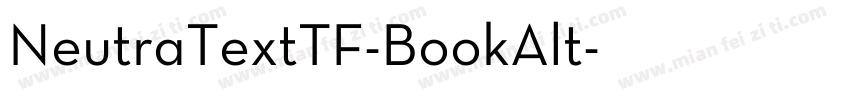 NeutraTextTF-BookAlt字体转换