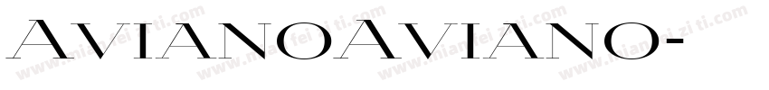 AvianoAviano字体转换