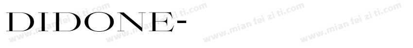didone字体转换
