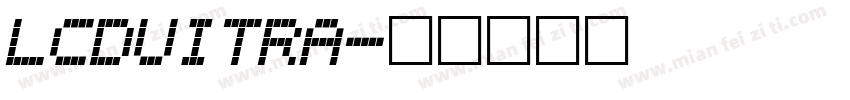 LCDUITRA字体转换