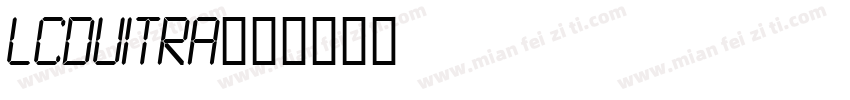 LCDUITRA字体转换