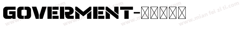 Goverment字体转换