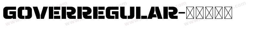 Goverregular字体转换