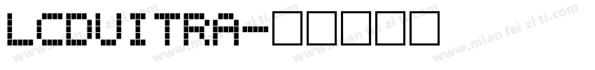 LCDUITRA字体转换