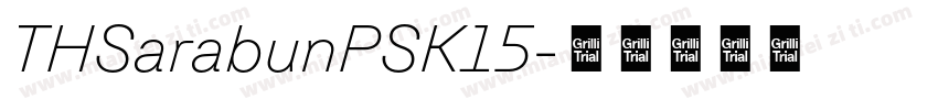 THSarabunPSK15字体转换
