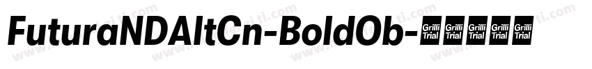 FuturaNDAltCn-BoldOb字体转换