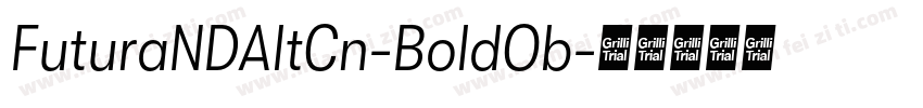 FuturaNDAltCn-BoldOb字体转换