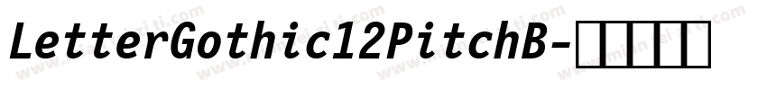 LetterGothic12PitchB字体转换