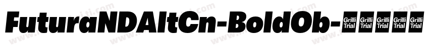 FuturaNDAltCn-BoldOb字体转换