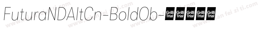 FuturaNDAltCn-BoldOb字体转换