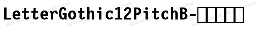 LetterGothic12PitchB字体转换