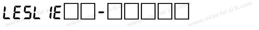 Leslie连笔字体转换