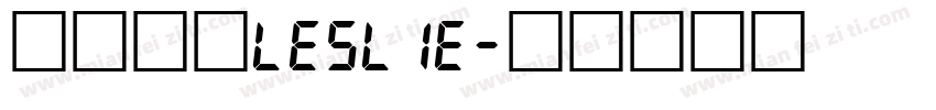签名连笔Leslie字体转换