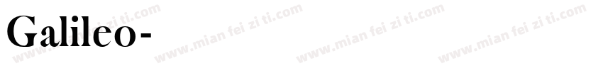 Galileo字体转换