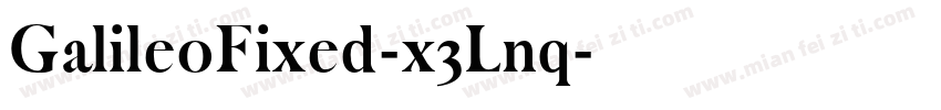 GalileoFixed-x3Lnq字体转换