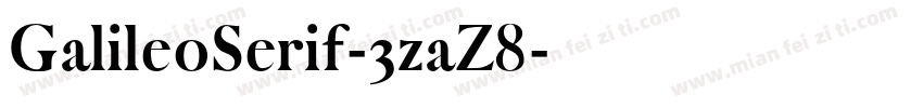 GalileoSerif-3zaZ8字体转换