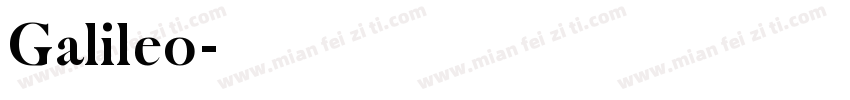Galileo字体转换