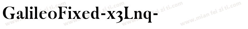 GalileoFixed-x3Lnq字体转换