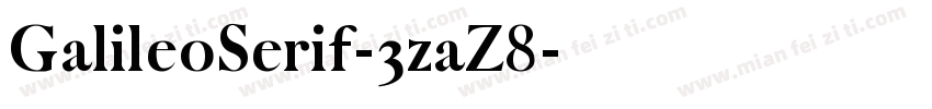 GalileoSerif-3zaZ8字体转换