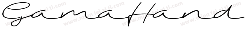 GamaHand字体字体转换