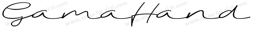 GamaHand字体字体转换