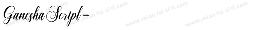 GaneshaScript字体转换