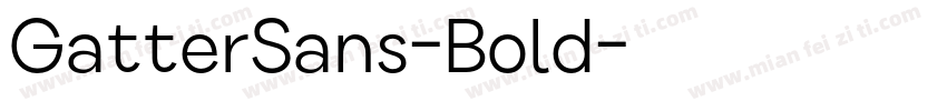 GatterSans-Bold字体转换