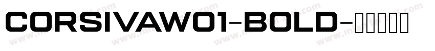 CorsivaW01-Bold字体转换