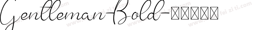 Gentleman-Bold字体转换