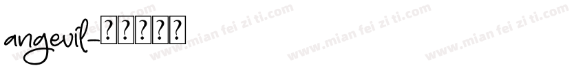 angevil字体转换
