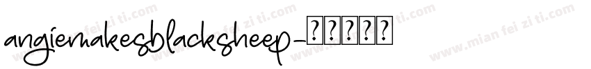angiemakesblacksheep字体转换