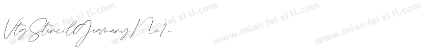 VtgStencilGermanyNo1字体转换