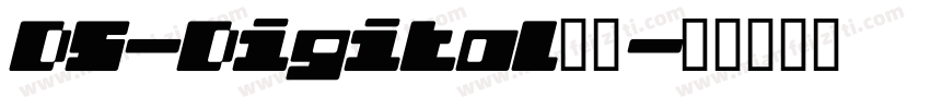 DS-Digital字体字体转换