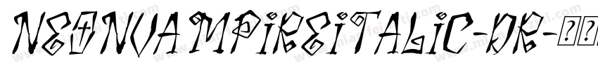 NeonVampireItalic-Dr字体转换