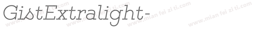 GistExtralight字体转换