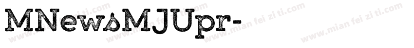 MNewsMJUpr字体转换