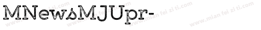 MNewsMJUpr字体转换