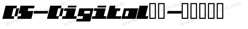 DS-Digital字体字体转换