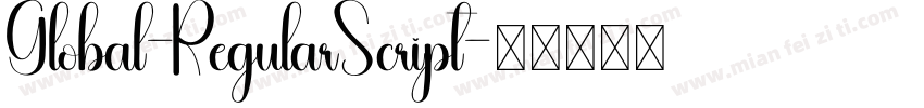 Global-RegularScript字体转换