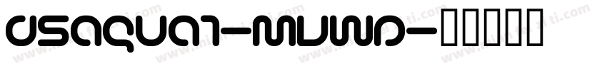 DsAqua1-MVwP字体转换