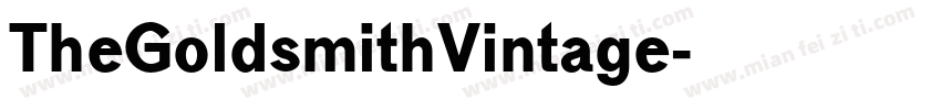 TheGoldsmithVintage字体转换