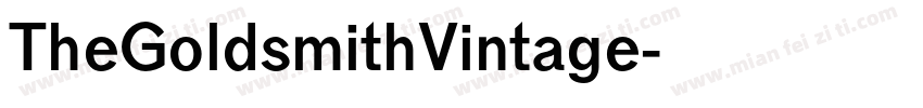 TheGoldsmithVintage字体转换