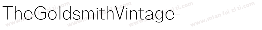 TheGoldsmithVintage字体转换