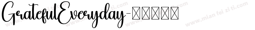 GratefulEveryday字体转换