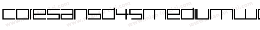 CoreSansD45MediumW05字体转换