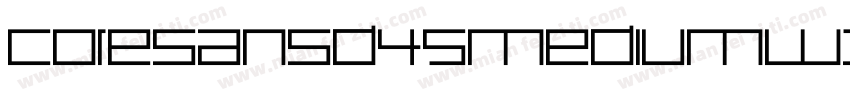 CoreSansD45MediumW10字体转换