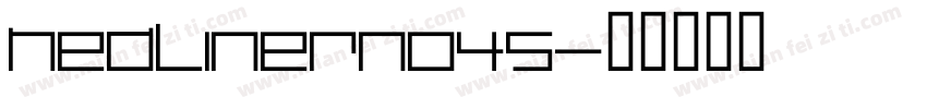HEDLINERNO45字体转换