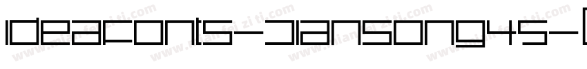 IdeaFonts-JianSong45字体转换