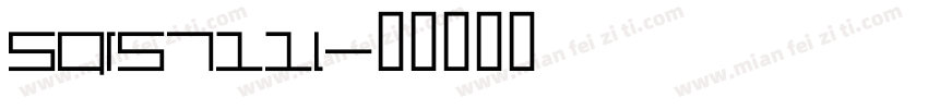Sqrs711l字体转换