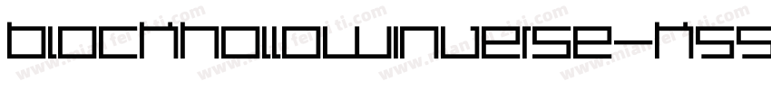 BlockHollowInverse-K55D字体转换